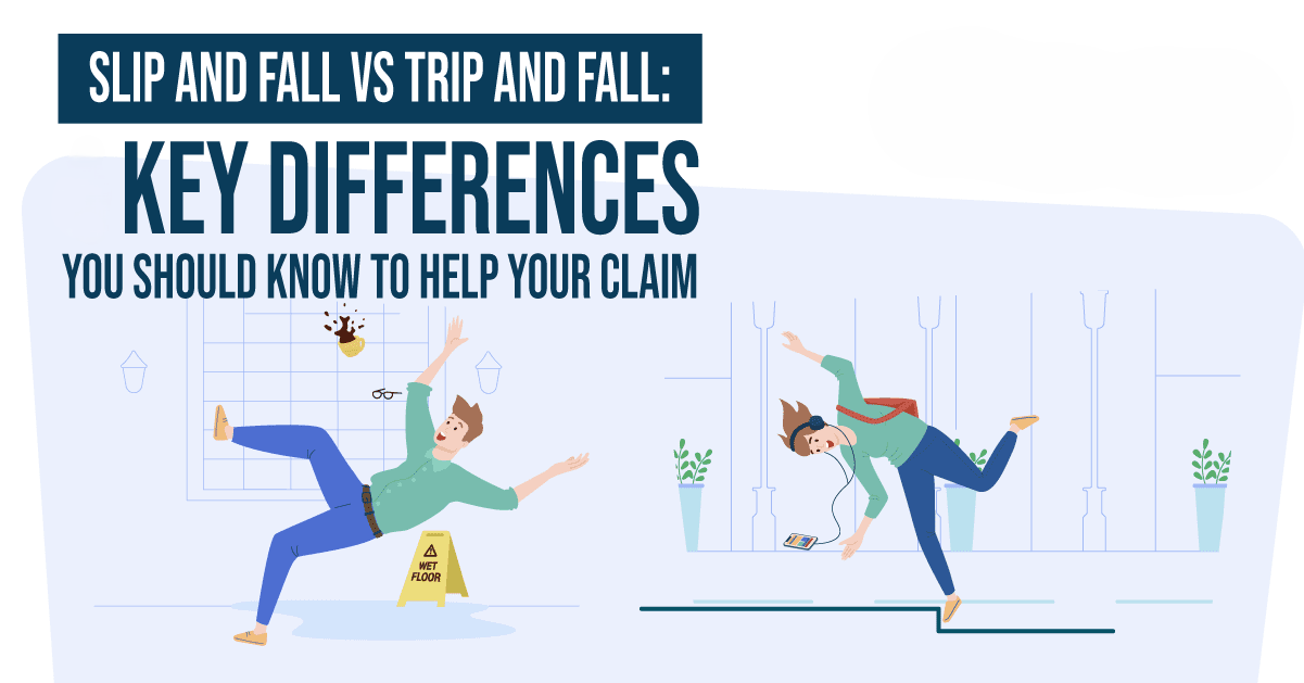 slip and fall vs trip and fall differences