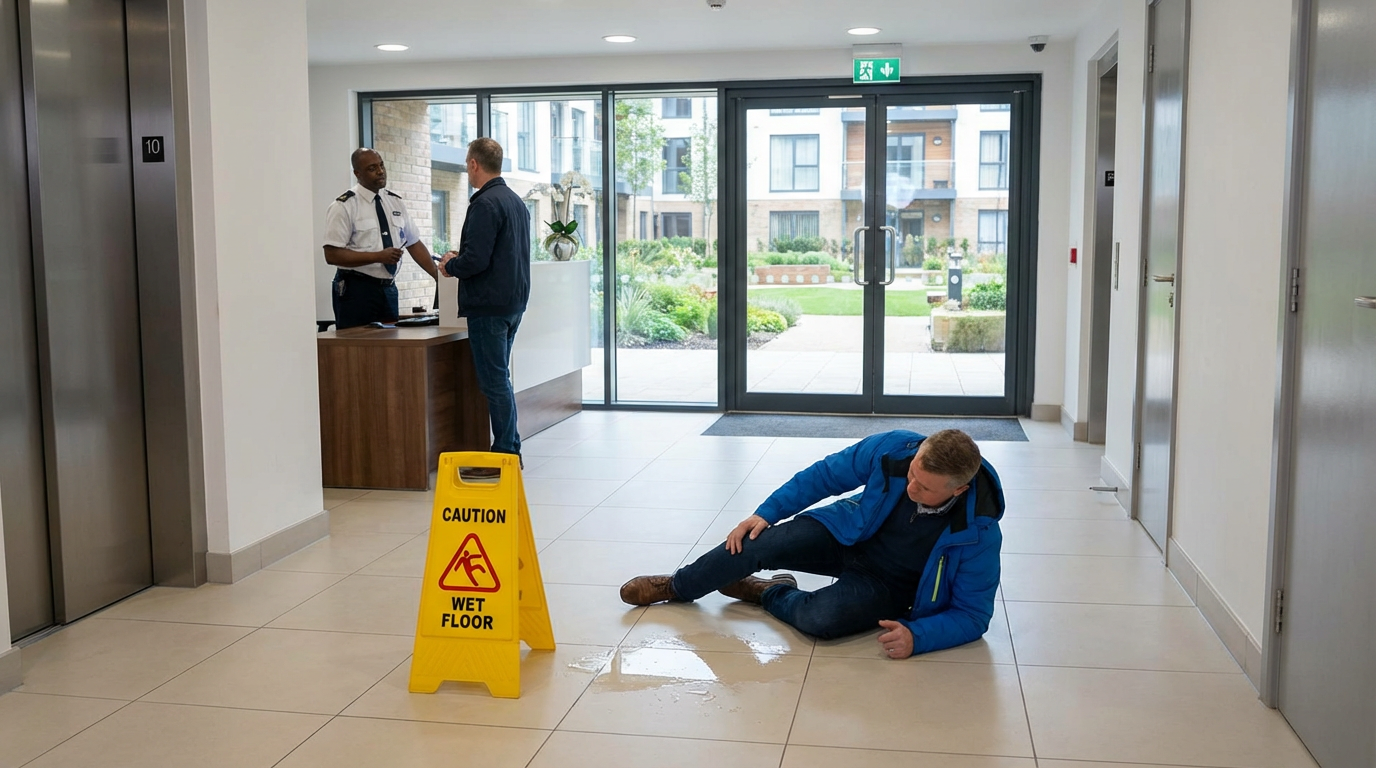 slip and fall in an apartment complex