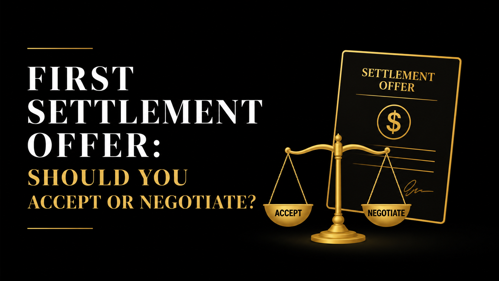 first settlement offer