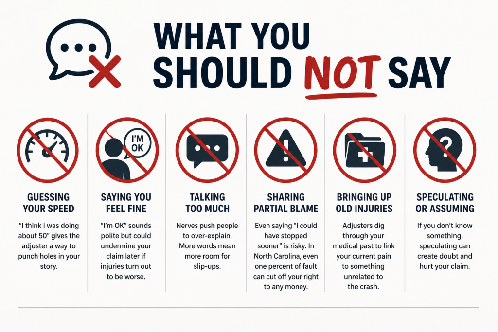 What You Should Not Say in recorded statement